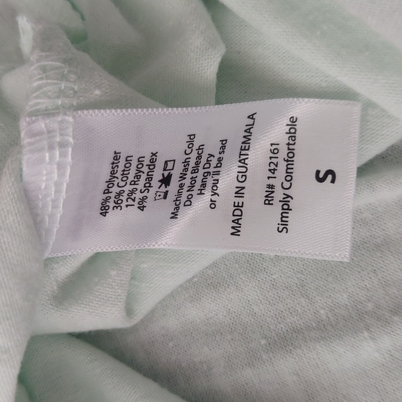 NWT LulaRoe Irma Mint Tunic Top Short Sleeve S - Picture 6 of 7